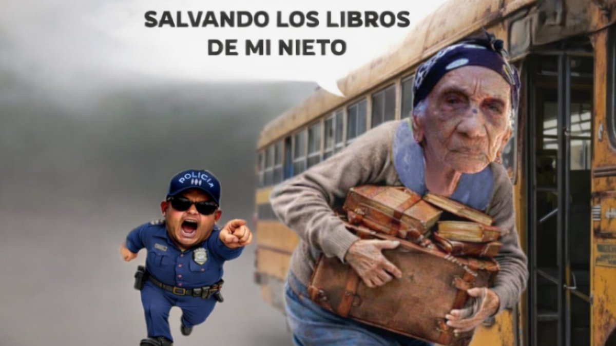 La abuela que salvaba los libros de su nieto
